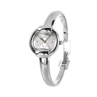 GUCCI YA014512 古馳 手錶 25.5×25.5mm 銀灰色面盤 不鏽鋼錶帶 手環錶 女錶