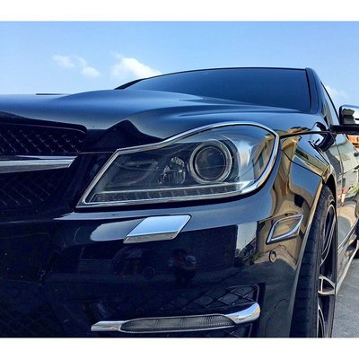 【JR佳睿精品】賓士 Benz C-Class W204 12-15 小改款 鍍鉻大燈框 前燈 飾框 飾條 精品 改裝