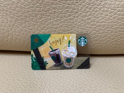 日本 星巴克 STARBUCKS 2018 兩杯咖啡 enjoy 迷你卡 小卡 限量 隨行卡 儲值卡 星巴克卡 收藏