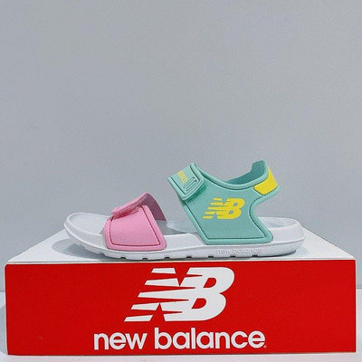 New Balance 中童 粉色 舒適 魔鬼氈 輕量 涼鞋 YOSPSDCY