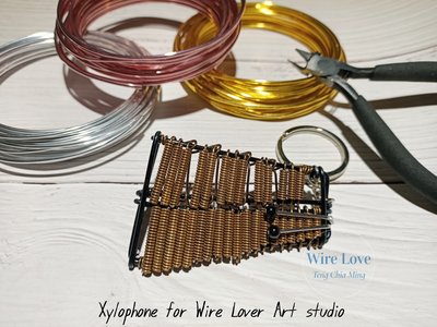 Glockenspiel for Wire Lover Art studio 鋁線樂器 鐵琴 木琴 鍾琴