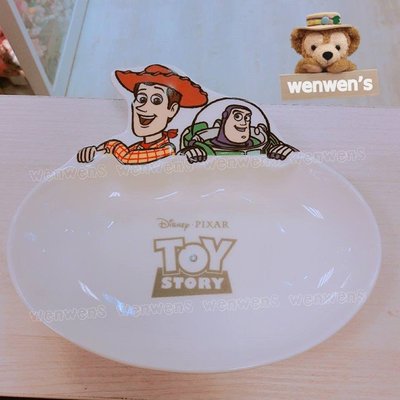 【Wenwens】日本 正版 迪士尼 玩具總動員 胡迪 巴斯光年 盤子 造型盤 咖哩盤 碟子 盤 瓷器 單售價