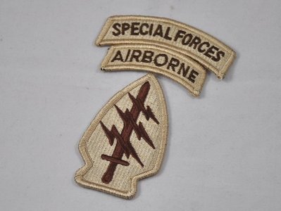 美國陸軍/USARMY 特種作戰/Special Forces沙色徽章/臂章