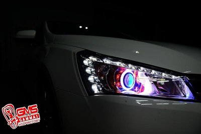 LUXGEN 納智捷 S5-1.8T Sedan 遠近魚眼HID大燈模組改裝 PVC光圈 LED天使眼 惡魔眼 電鍍飾圈