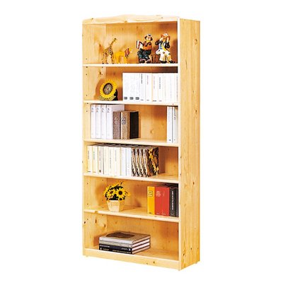 【在地人傢俱】21 簡單購-松木全實木3尺開放式書櫃/書架 LC393-1