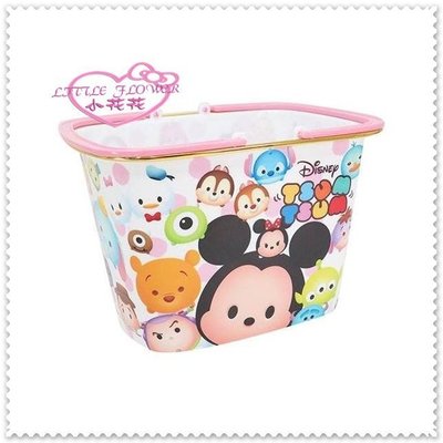 ♥小花花日本精品♥ Hello Kitty 米奇 TSUM TSUM 手提籃 置物籃 置物提籃 玩具籃56988901