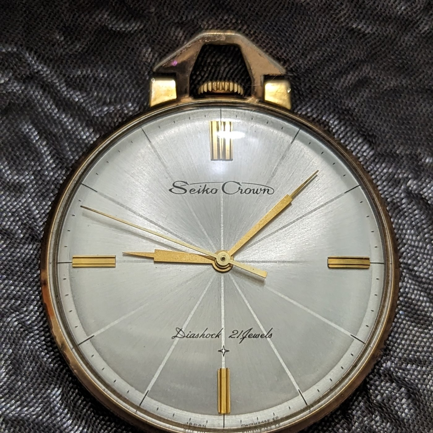 罕見停產1960年代精工舍《seiko crown》包K金,手上鍊機械懷錶| Yahoo 