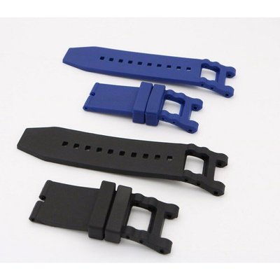 28 毫米黑色藍色橡膠錶帶適用於 INVICTA SUBAQUA NOMA III 6043