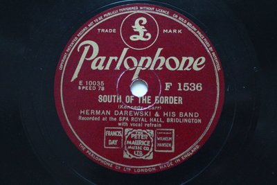 Herman Darewski &amp; his Band 78轉 蟲膠唱片 電木唱片