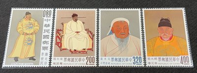 【華漢】特27故宮古畫郵票(51年版) 古畫二 帝王 原膠 回流上品