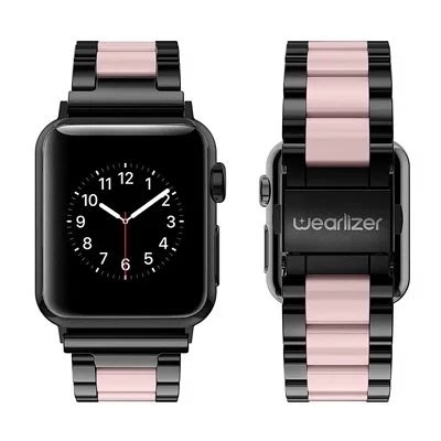 [必搶熱賣 ] Wearlizer Apple Watch 3/4/5代 不銹鋼錶帶 42mm 44mm 錶帶 酷粉
