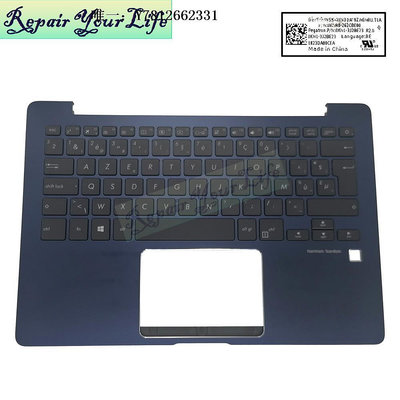電腦零件適用于 ASUS華碩UX331 UX331UN UX331UA筆記本鍵盤藍色C殼BE JP筆電配件