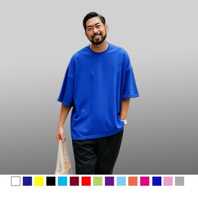 【男人幫大尺碼】SA039＊台灣製造高磅純色素面精梳棉短袖T恤20色