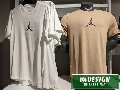 南🔥2023 9月 NIKE JORDAN JUMPMAN 短袖上衣 吸濕排汗 男款 白CW5191-102 棕200