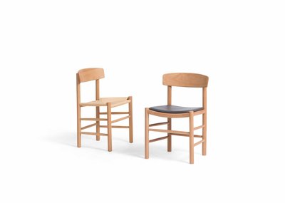 【Plusretro】餐椅 現貨-北歐經典椅 山毛櫸(beech)/皮革 曲背椅