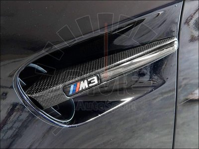 《OME - 傲美國際》BMW E90 E92 E93 M3 卡夢 碳纖 碳纖維 鯊魚鰓 側腮 鯊魚鰭葉子板 側燈蓋