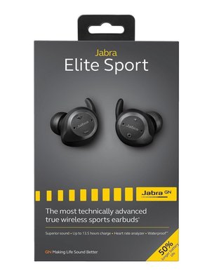 【SE代購】美國原廠 Jabra Elite Sport 黑色升級版 真無線藍牙耳機IP67運動藍芽耳機