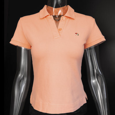 美國Arnold Palmer雨傘牌粉橘色短袖 POLO衫