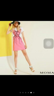 moma卡通小禮服印花洋裝、長版衣