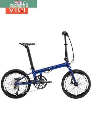 【熱賣精選】VIQI 碳纖維折疊自行車20寸超輕變速碟剎成人學生兒童男女式單車