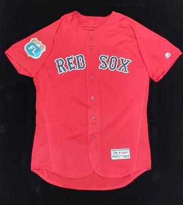 波士頓紅襪 Boston redsox #22 Rick Porcello 2016春訓球衣game used實戰球衣