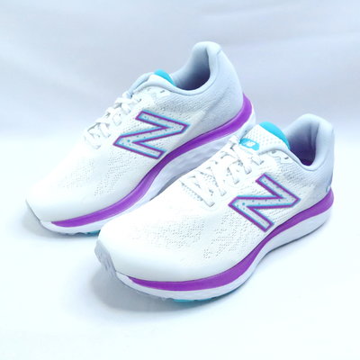 New Balance 680 女款 慢跑鞋 緩震 透氣 D楦 W680WN7 雲白灰紫【iSport愛運動】