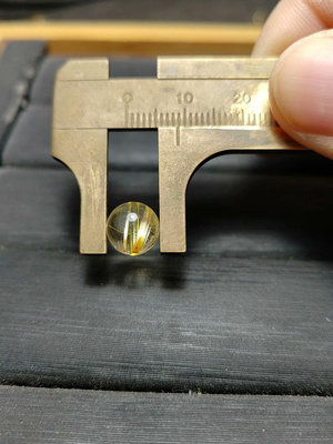 鈦晶珠徑8mm，重0.91g，純天然鈦晶珠子散珠單珠，發835 水晶 擺件 原石【楚風漢韻】