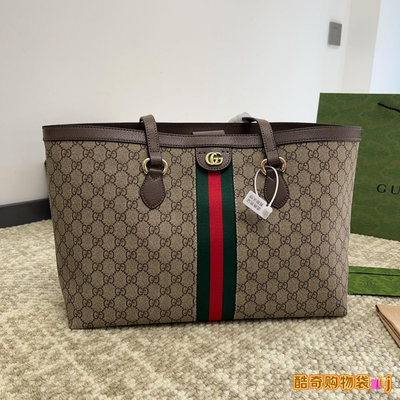 【二手包包】（無盒）Gucci  購物袋一直對大包的要求就是要輕Neverfull那些太大眾太街款了第一次見 NO243568