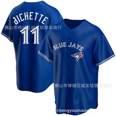 現貨球衣運動背心藍鳥 11 藍色 球迷 棒球服球衣 MLB Blue Jays Bichette Jersey