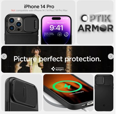 【 ANCASE 】 SGP Spigen iPhone 14 Pro Optik Armor MagSafe 保護套