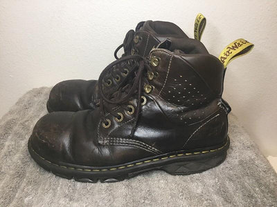 Men’s Dr Martens Boot Sz 10 Black Steel Toe Air Wa