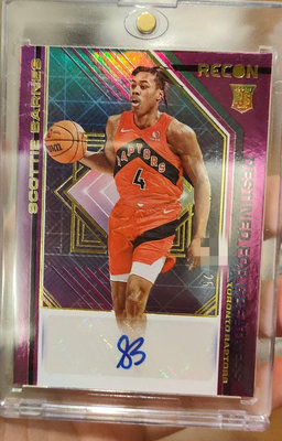 2021-22 Panini Recon Scottie Barnes Rookie Auto  /25 DSTND FOR GRTNS ROTY