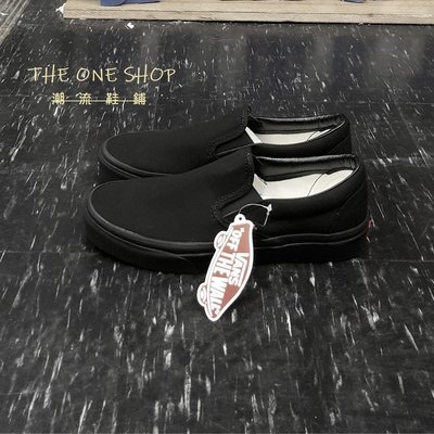 TheOneShop Vans Slip On 懶人鞋 全黑 黑色 基本款 經典款 板鞋 帆布鞋 VN000EYEBKA