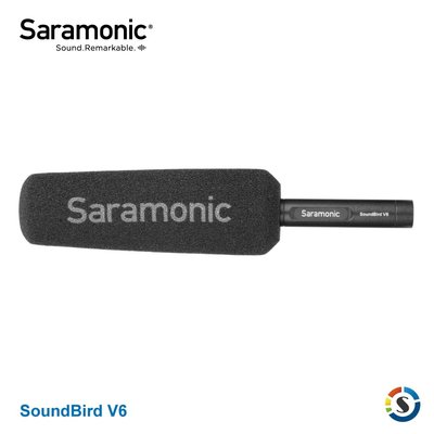 楓笛 Saramonic SoundBird V6 心型指向式卡農槍型麥克風  公司貨