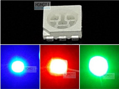三晶3晶SMD 5050(2220) LED PLCC/尾燈/第三煞車燈/警示燈/紅光/翠綠光/黃光/白光/藍光