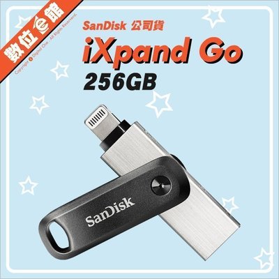 台灣公司貨附發票保固 Sandisk iXpand GO 256GB 256G OTG雙用隨身碟 USB旋轉碟 蘋果手機