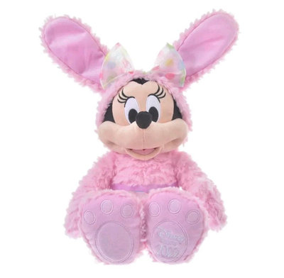 全新 迪士尼商店 2022年 復活節 米妮兔子絨毛娃娃 minnie兔耳朵玩偶 迪士尼米妮兔耳安撫娃娃 迪士尼米妮兔寶寶陪睡玩偶公仔 disney store