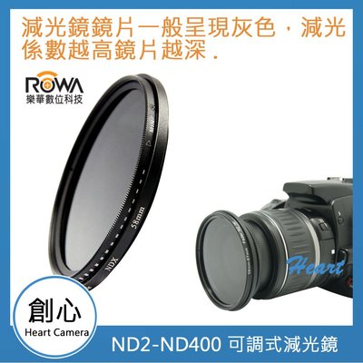 創心 ROWA 樂華 72mm ND2-400 可調式減光鏡 減光鏡