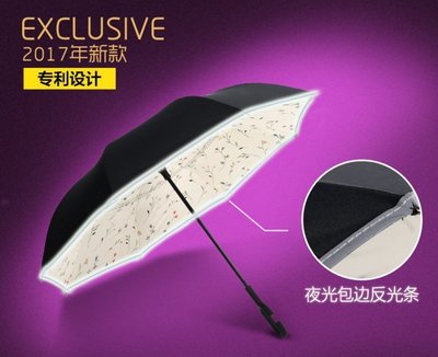 最新版 反光反向傘 反光條 弧面 廣告傘 上收傘 反向傘 可站立 創意傘 直立式雨傘 長柄傘 可訂製 印刷公司LOGO