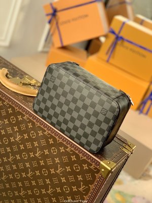 二手Louis Vuitton LV Packing Cube MM 珠寶盒 N40182 黑色