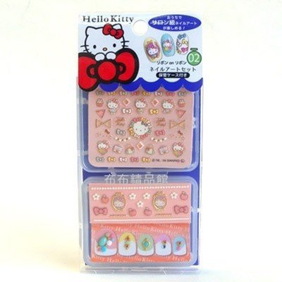 布布精品館，日本製 三麗鷗 Hello Kitty 凱蒂貓 兒童指甲貼 美甲貼 貼紙 彩繪