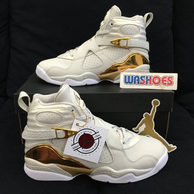 Washoes 完售 Air Jordan 8 GS Championship 白灰 金 冠軍 833378-030