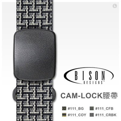 丹大戶外【BISON DESIGNS】Cam Lock™ Buckle腰帶 四色 111 褲帶│皮帶│休閒腰帶