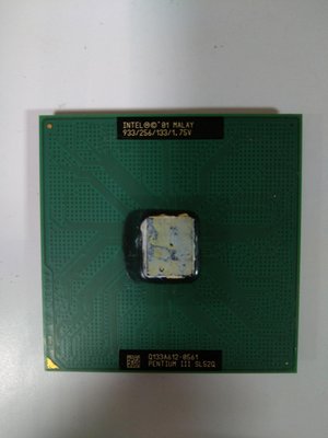 107（3C）（PC）英特爾 Intel CPU 處理器 Pentium III 933MHz/256/133/1.75v SL52Q 4/n