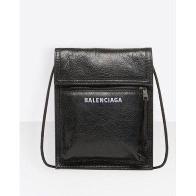 Balenciaga Explorer Pouch Strap 小羊皮 斜背包 黑色 99新 現貨