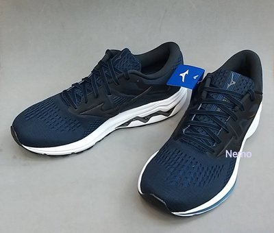 尼莫體育 MIZUNO 美津濃 慢跑鞋 WAVE INSPIRE 17 孔雀藍超寬楦 4E 男鞋 J1GC214410