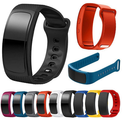 新品上架適用Samsung/三星Galaxy Gear Fit2運動智能手環帶fit2 Pro防水矽膠錶帶替換腕帶