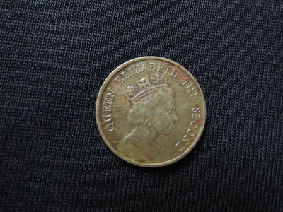 香港 1987年 伊莉沙白二世 一毫  銅硬幣 [品項如圖]@450
