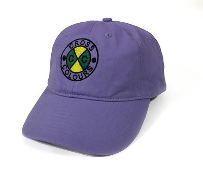 Cross Colours - 淺紫色款 經典 電繡 Logo 彎帽 老帽 球帽 Billie Eilish 著