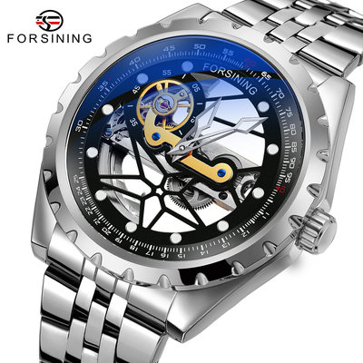 男士手錶 2024商務男士手錶 FORSINING男機械鏤空機械錶休閑男士機械錶腕錶